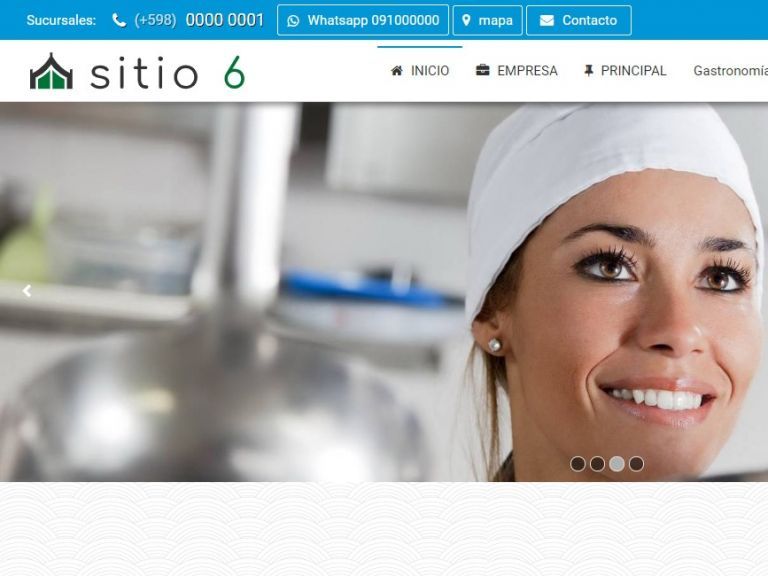 RESTAURANT 6 . Web design template for restaurants