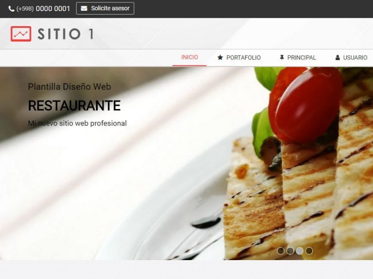 RESTAURANT 1 . Web design template for restaurants