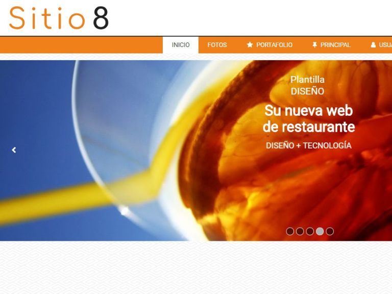 RESTAURANT 8 . Web design template for restaurants