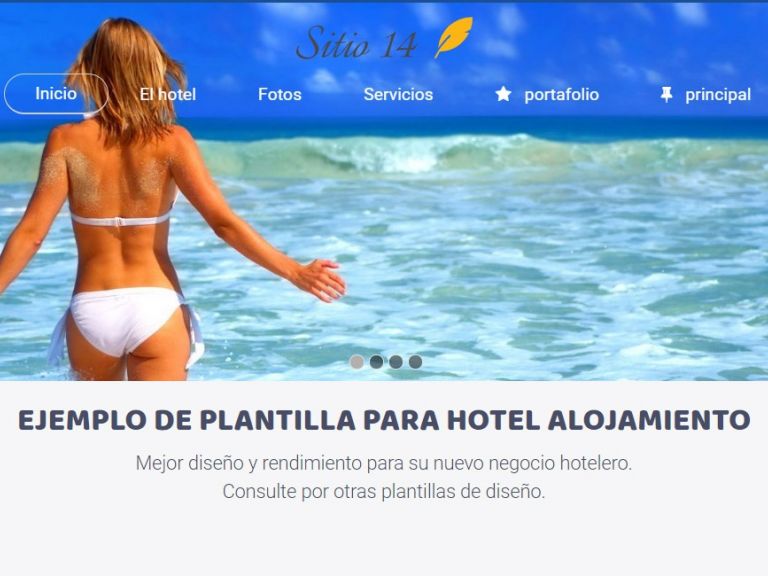 DEMO 14 . Web site design for hotels